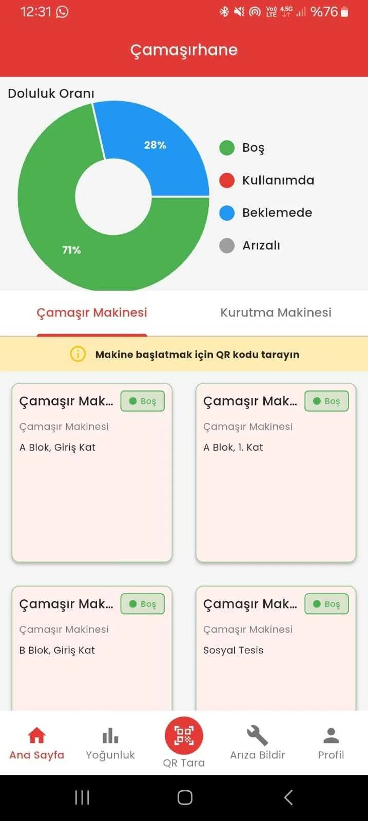 KYK Çamaşırhane Otomasyonu