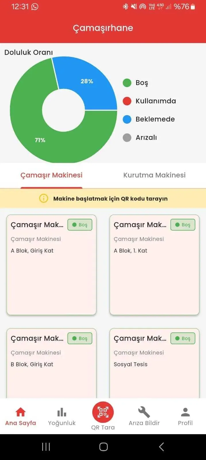 KYK Çamaşırhane Otomasyonu
